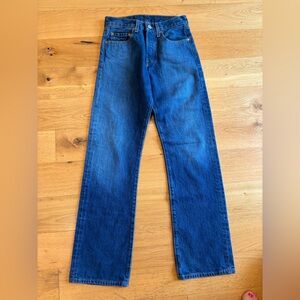 Levi's Women's Straight Leg Jeans in Deep Blue Denim